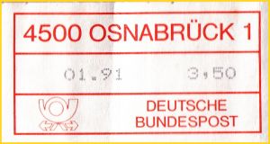 Das Layout der DV-Freimachung nach Ende der Versuchszeit bis heute Das Layout der DV-Freimachung nach Ende der Versuchszeit bis heute