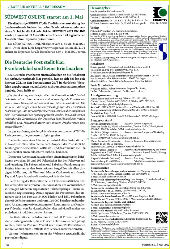 Klarstellung der Deutschen Post zum Aprilartikel 