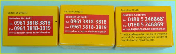 Schachtelvergleich Helgolandmarke - rechts die alte Verpackung mit 180er Nummer, in der Mitte die neue Verpackung und links die Fälschung der mittleren Verpackung Schachtelvergleich Helgolandmarke - rechts die alte Verpackung mit 180er Nummer, in der Mitte die neue Verpackung und links die Fälschung der mittleren Verpackung