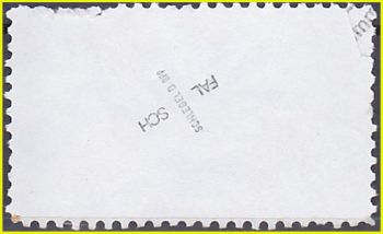 Die Rückseite der Fälschung mit dem Prüfstempel von Herrn Schlegel Die Rückseite der Fälschung mit dem Prüfstempel von Herrn Schlegel