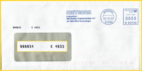 Bief konsolidiert über K-4033 (Brief Genios AG Hofäckerweg 9 in 74549 Wolpertshausen (Hauptsitz) - soll mehrere Produktionsstätten gehabt haben davon eine in München (?)