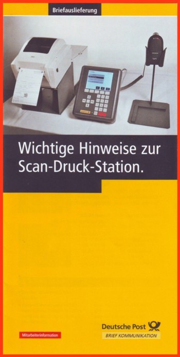 Scan Druckstation Flyer für die Zusteller