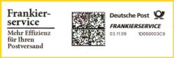 Frankierservice (Neopost IJ 85 FIT) mit Postwerbung