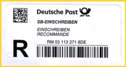 Einscheibmarke (vorher SB-Label) - muß beim Kauf bezahlt werden