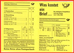 Das bisher älteste bekannte Faltblatt vom 1. März 1963 (Bestand der PHILA-Bibliothek Heinrich Köhler Frankfurt)