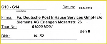 Ein weiterer Infoträger von InHous Post