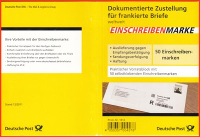 Die neue Verkaufseinheit aufgeklappt von außen - links Rückseite - rechts Vorderseite