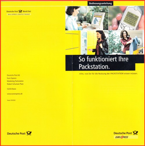 Eine Bedienungsanleitung für Kunden aus dem erweiterten Versuchsgebiet - Stand 09/2002 - Faltblatt - Teil 1