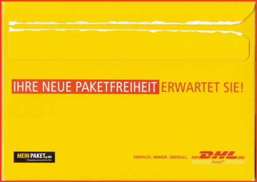 Die dazugehörige Rückseite des Paketes aus dem Jahre 2011