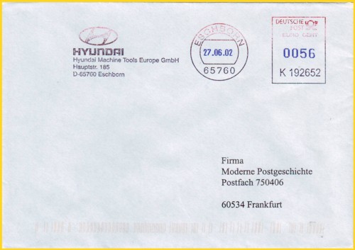 Eine von vielen nicht alltäglichen Farbvarianten speziell von Frankiermaschinen von Telefrank Eine von vielen nicht alltäglichen Farbvarianten speziell von Frankiermaschinen von Telefrank