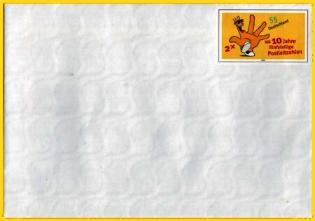 Plusbrief 55 Cent C 6 Motiv fünfstellige PLZ