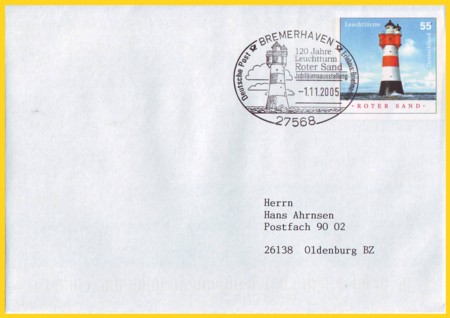 Plusbrief 55 Cent C6 Motiv Roter Sand + SST